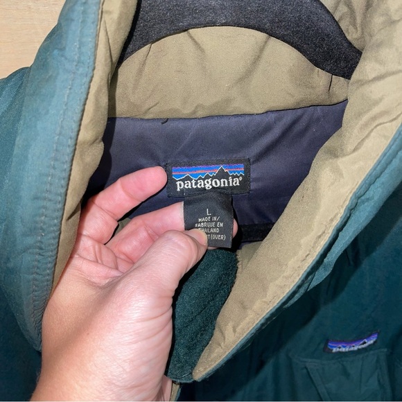 Vintage Patagonia 90s 1990s Green Winter Coat Men’s large - Picture 4 of 8